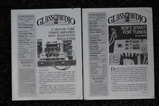 Glass Audio 1 + 2/1989 amerik. Kultmagazin für Röhrenverstärker Selbstbau 