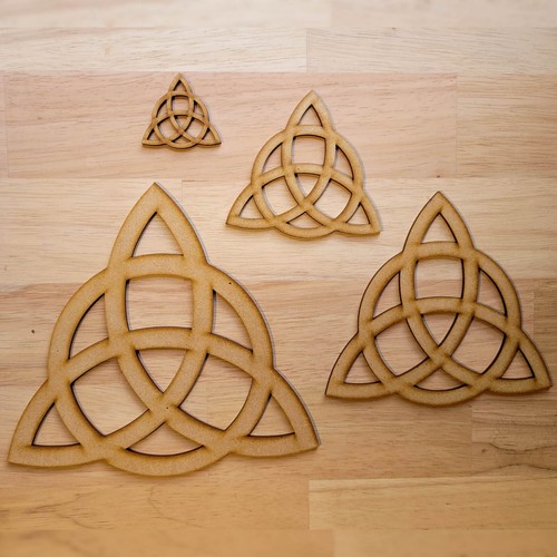 Großes holz mdf triquetra - holz,