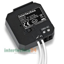 Intertechno Funk Twin-Sender ITS-23, 2 Anschlüsse, mit Schaltungsrückmeldung