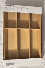 IKEA VARIERA Besteckkasten Bambus Schubladeneinsatz 7 Fächer