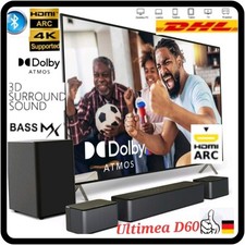 ULTIMEA Poseidon D60 Soundbar Dolby Atmos 5.1 3D Surround BassMX Bass Subwoofer