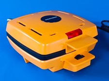 SEVERIN Waffeleisen/Waffelautomat 2165 Belgische, Antihaft ,Orange 70er Vintage