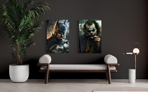 Leinwand bild batman joker - leinwand,