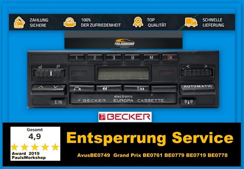 Radio code entsperrung becker - radio,