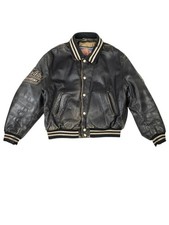 Vintage 90s Teddy by Redskins 93 XXL Leather Varsity College Jacket Jacke Avirex