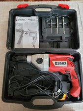 Kraft 2-Gang Bohrmaschine Schlagbohrmaschine mit Bohrer und Koffer, gebraucht