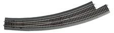 Roco H0 42566 Bogenweiche links BWl9/10 - Roco Line Gleis mit Bettung 
