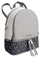 Michael Kors Rucksack Tasche Rhea Zip Medium PKT Backpack  Slate Multi  neu