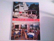 Hotel - Cafè " Haus im Berge ". Sinzig an Rhein und Ahr. Zweibildkarte. , Ansich