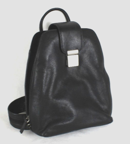 Loops leder rucksak schwarz - loops, 26