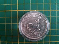 1 Krügerrand 2020 Südafrika, eine 1 Oz 999 Feinsilber, , Anlage Münze, in Kapsel