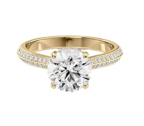 14k gelbgold kunstdiamanten - 14k,