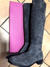 Damen Wildleder Stiefel grau Gr. 40 Di lauro *fast neu*