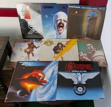 8x Heavy Metal HardRock Vinyl LP Schallplatte Sammlung Konvolut ACDC QUEEN ZZTOP