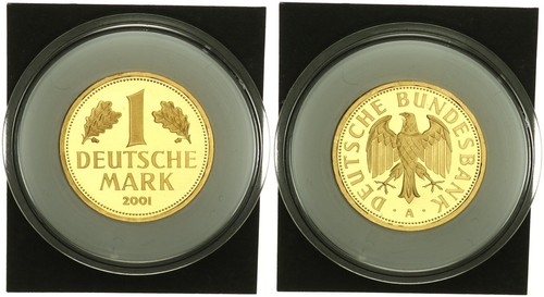 Brd goldmark 2001 1 dm - a,