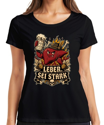Leber sei stark bierkrug - leber,