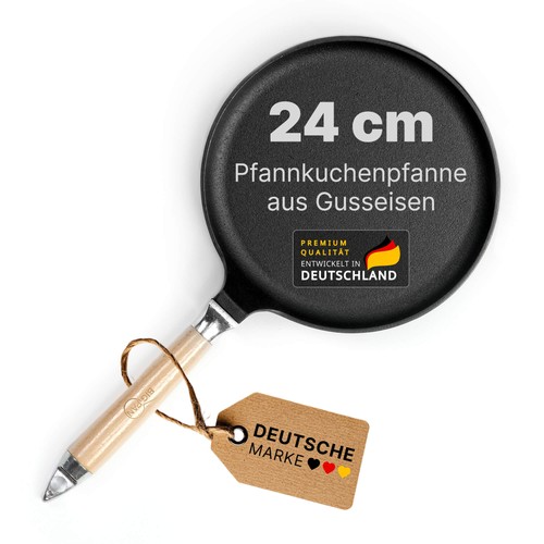 Premium crêpepfanne gusseisen - premium,