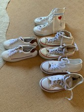 4 Stück Sneaker Turnschuhe Gr:36  Weiß Chucks z.B VTY, Sammlung, auch neuw.dabei