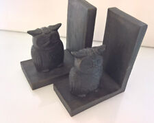 2 Buchstützen Eule Uhu Kauz