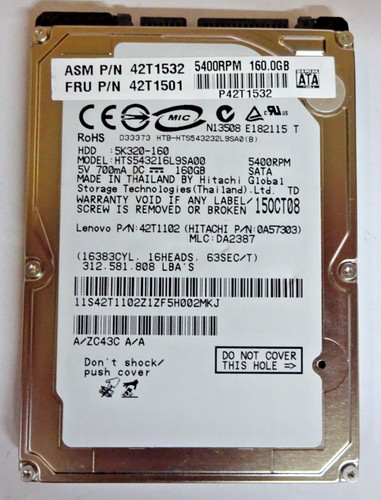 Hitachi 160gb - hitachi,