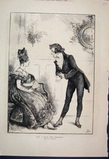 Original alter antiker Druck