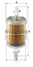 ORIGINAL MANN-FILTER KRAFTSTOFFFILTER KRAFTSTOFF FILTER FIAT PEUGEOT WK 42/2