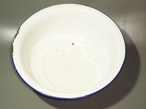 Ddr emaille waschschüssel - emaille, Ø