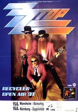 ZZ TOP  rares Konzertplakat