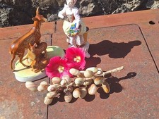 Steine Mineralien Figur Obst Traube Deko Antik Shabby Vintage Selten Retro