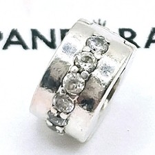 Pandora Charm Clip "Klare Funkelnde Linie" 791972  Zirkonia Silber Original 