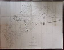 alte Landkarte Hessen Betriebskarte vom Forstrevier Stiege 1894