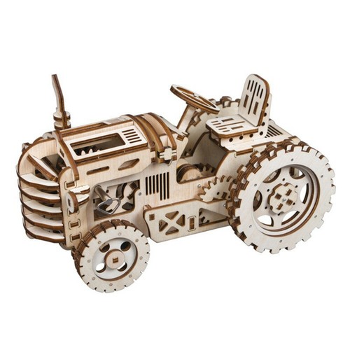 Rokr holz puzzle traktor - 3d-holz-puzzle,