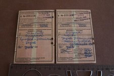 zwei alte Fahrkarten Hin u. Rückfahrt Wien - Beograd  1941