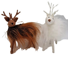 Filz Hirsche Weiße & Braune