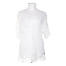 Roxy, Bluse, Größe: M/L, Weiß, Baumwolle/Viskose, Einfarbig, Spitze, Damen -JyI