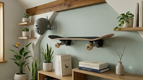 Skateboard wandhalterung - wandhalterung, |
