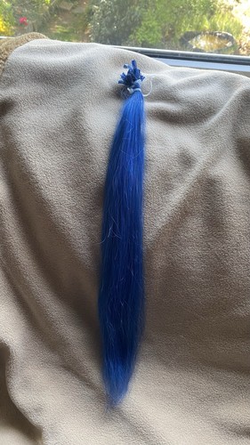 Blaue echthaar extensions - echthaar,