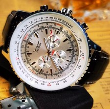 Automatik Armbanduhr Mechanische Herrenuhr Lederarmband, Sportuhr, Militäruhr