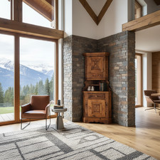 Voglauer Anno 1600 braun Eckschrank Schrank Eck Ecke Landhaus Bauernschrank