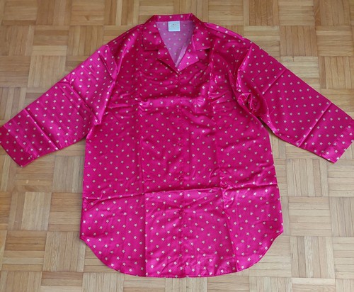 Satin nachthemd langarm pyjama - satin,