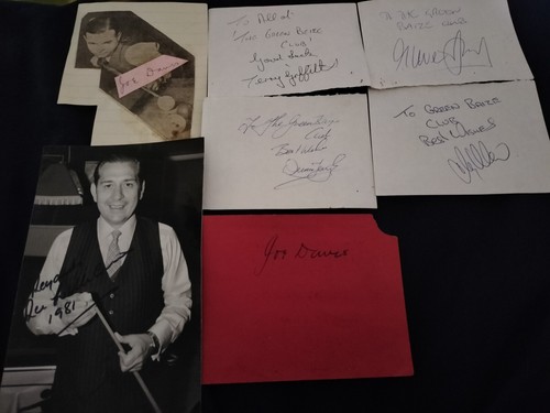 Vintage snooker autogramm - snooker,