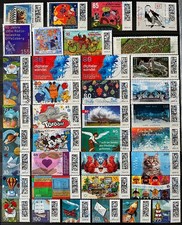 BUND, BRD, 39 Selbstklebende(SK) aus Deutschland 2021-2025 Rundstempel