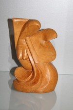 Holz Figur Skulptur Liebende Mann Frau Liebespaar abstrakt Erotik Handarbeit