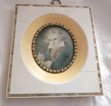 Lupenmalerei  Porträt - Ludwig van Beethoven - ca. 10,5 x 11,5 cm  