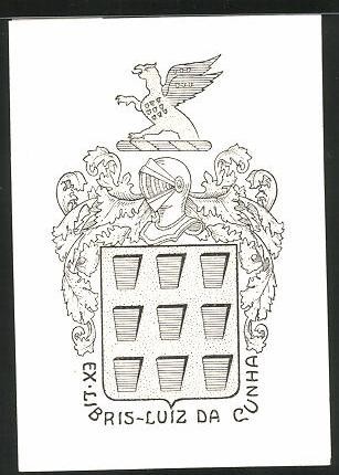 Exlibris luiz cunha - da, wappen