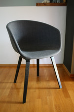 Hay About a chair AAC23 Stuhl Loungestuhl Eiche schwarz Stoff anthrazit  rareTOP