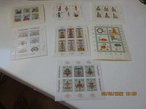 Sammlung von ddr kleinbogen - 7,