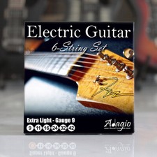 VERKAUF!  E-GITARRE Saiten Multipack Stärke 9-42 superleicht Nickel ADAGIO