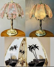 VTG 6 PANEL GLASS TOUCH LAMP