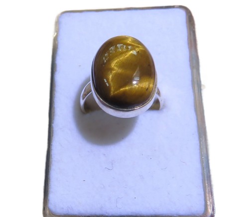 Tigerauge ring 925 silber - tigerauge,